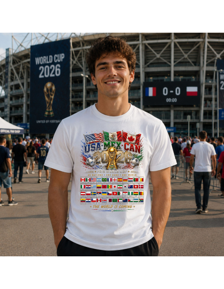 Koszulka Męska - Mistrzostwa Świata Piłka Nożna 2026 Fifa World Cup