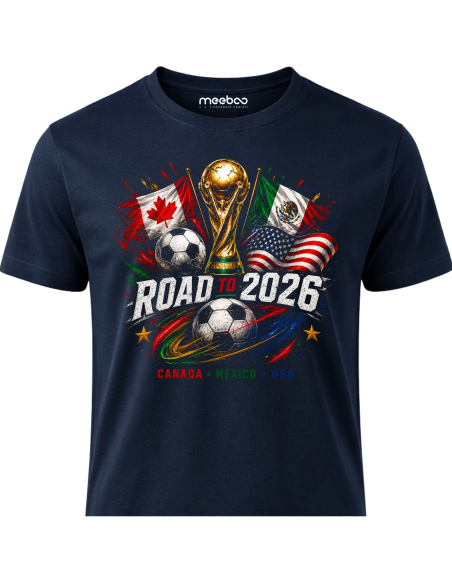 Koszulka Męska - Road To Cup 2026 - Mistrzostwa Świata Piłka Nożna