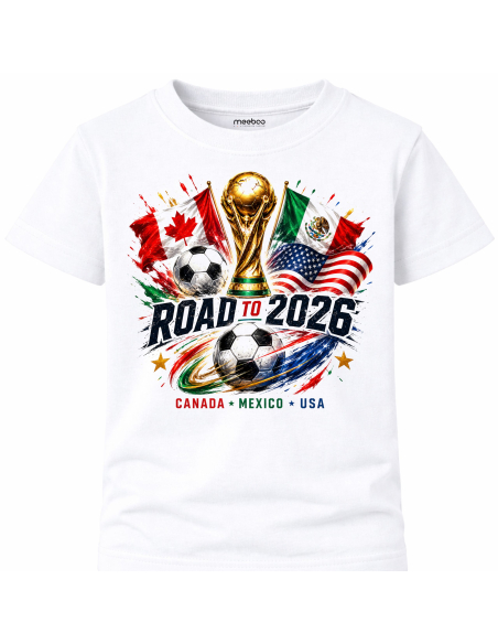 Koszulka Dziecięca - Road To Cup 2026 - Mistrzostwa Świata Piłki Nożnej 2026