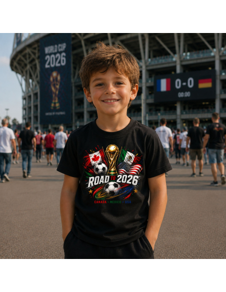 Koszulka Dziecięca - Road To Cup 2026 - Mistrzostwa Świata Piłki Nożnej 2026