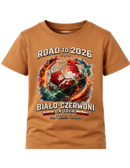 Koszulka Dziecięca - Fifa World Cup 2026 - Biało Czerwoni Polska - Mistrzostwa Świata Piłki Nożnej 2026