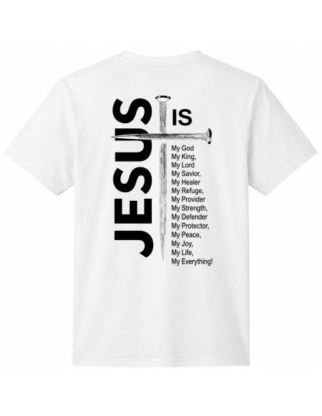 Koszulka Męska - Pielgrzymka 2026 - Jezus is King (nadruk na plecach)