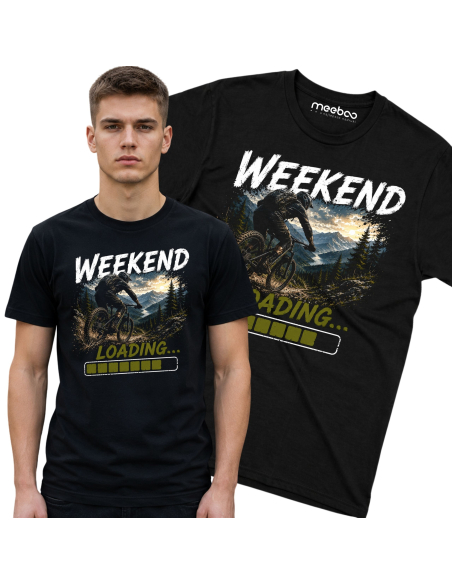 Koszulka Męska - Rowerowa - Weekend Loading
