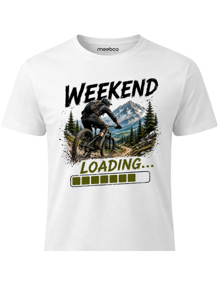 Koszulka Męska - Rowerowa - Weekend Loading