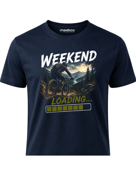 Koszulka Męska - Rowerowa - Weekend Loading