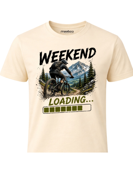 Koszulka Męska - Rowerowa - Weekend Loading