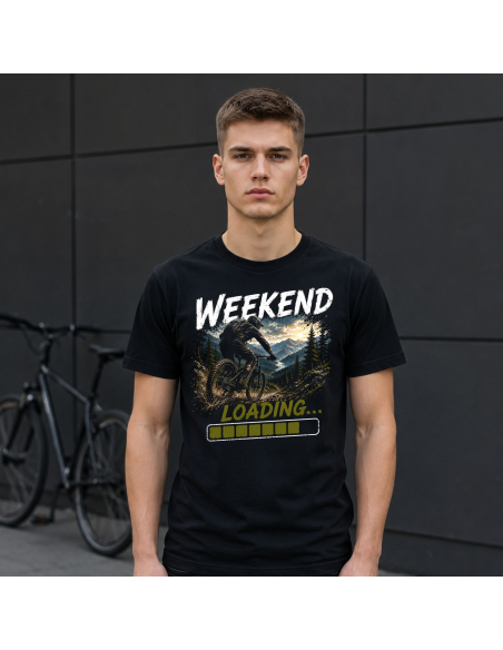 Koszulka Męska - Rowerowa - Weekend Loading