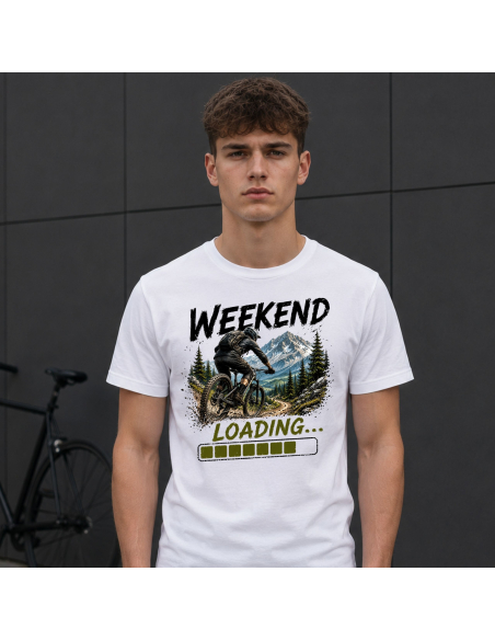 Koszulka Męska - Rowerowa - Weekend Loading