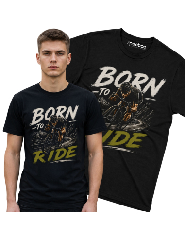Koszulka Męska - Rowerowa - Born To Ride