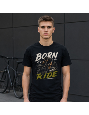 Koszulka Męska - Rowerowa - Born To Ride