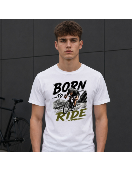 Koszulka Męska - Rowerowa - Born To Ride