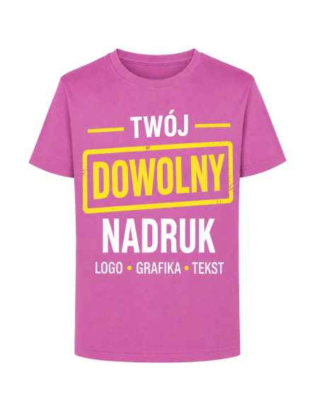 Koszulka Dziecięca Z Własnym Nadrukiem Logo Grafika Tekst Azalliowa