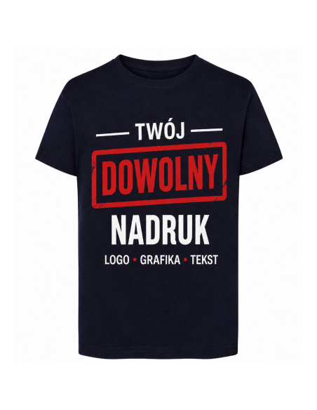 Koszulka Dziecięca Z Własnym Nadrukiem Logo Grafika Tekst Azalliowa