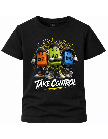 Koszulka Dziecięca - Ctrl + Alt + Delete - Take Control