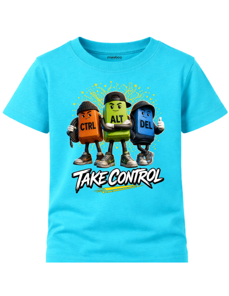 Koszulka Dziecięca - Ctrl + Alt + Delete - Take Control