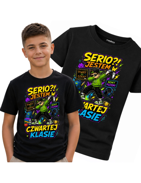 Koszulka Dziecięca - Do szkoły - Serio Jestem w Czwartej Klasie 2