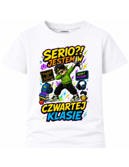 Koszulka Dziecięca - Do szkoły - Serio Jestem w Czwartej Klasie 2