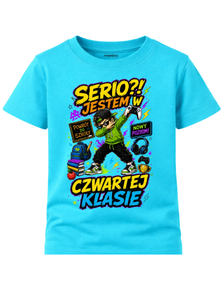 Koszulka Dziecięca - Do szkoły - Serio Jestem w Czwartej Klasie 2
