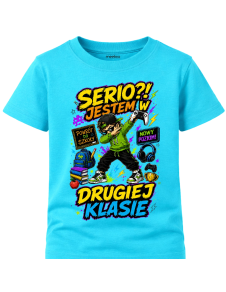 Koszulka Dziecięca - Do szkoły - Serio Jestem w Drugiej Klasie