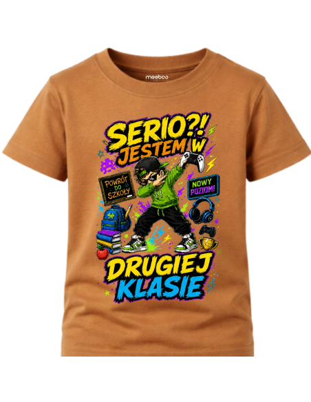 Koszulka Dziecięca - Do szkoły - Serio Jestem w Drugiej Klasie