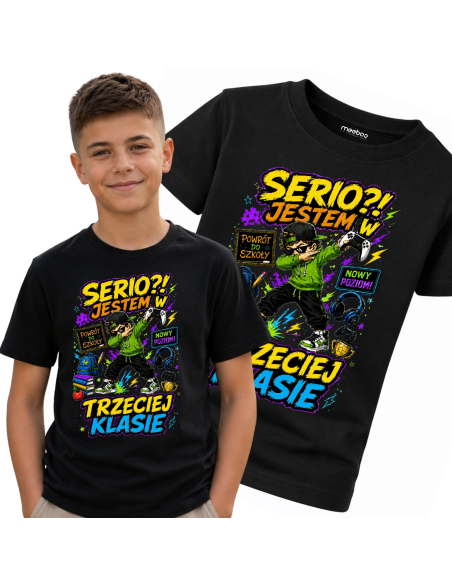 Koszulka Dziecięca - Do szkoły - Serio Jestem w Trzeciej Klasie