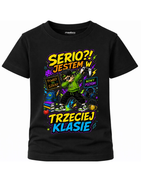 Koszulka Dziecięca - Do szkoły - Serio Jestem w Trzeciej Klasie