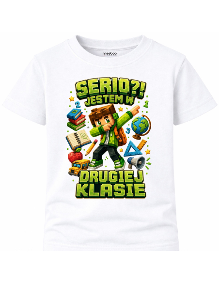 Koszulka Dziecięca - Do Szkoły - Serio Jestem w Drugiej Klasie 2