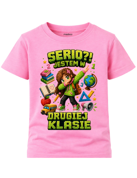Koszulka Dziecięca - Do szkoły - Serio Jestem w Drugiej Klasie