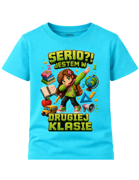 Koszulka Dziecięca - Do szkoły - Serio Jestem w Drugiej Klasie