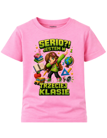 Koszulka Dziecięca - Do Szkoły - Serio Jestem w Trzeciej Klasie