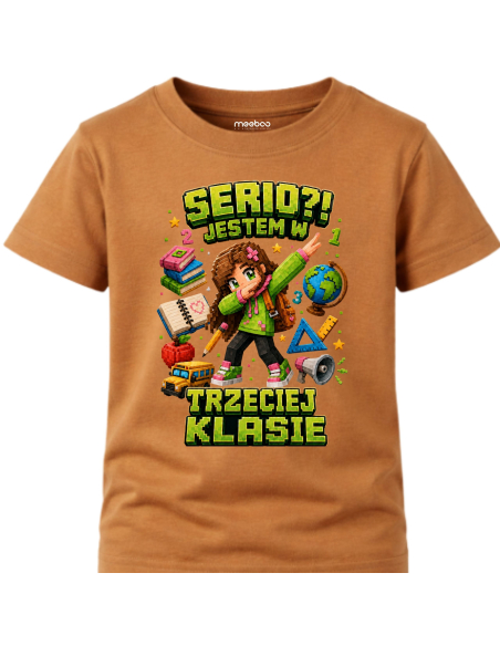 Koszulka Dziecięca - Do Szkoły - Serio Jestem w Trzeciej Klasie
