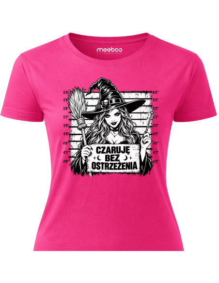 Koszulka Damska na Halloween - Czaruje Bez Ostrzeżenia