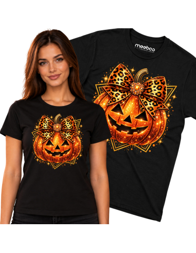Koszulka Damska na Halloween - Dynia...