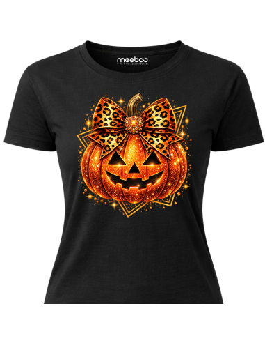 Koszulka Damska na Halloween - Dynia...