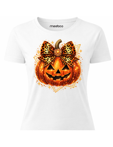 Koszulka Damska na Halloween - Dynia...
