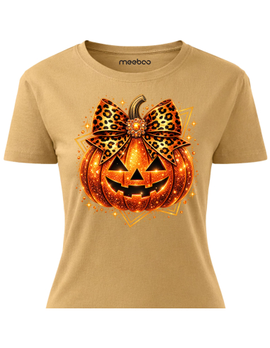 Koszulka Damska na Halloween - Dynia...