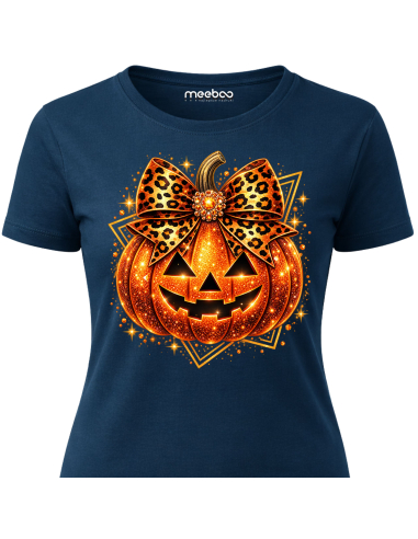 Koszulka Damska na Halloween - Dynia...