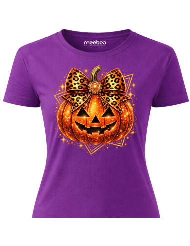 Koszulka Damska na Halloween - Dynia...