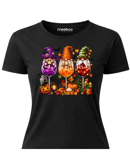 Koszulka Damska na Halloween - Straszne Kieliszki