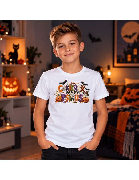 Koszulka Dziecięca na Haloween - Cukierek Albo Psikus