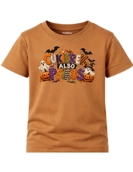 Koszulka Dziecięca na Haloween - Cukierek Albo Psikus