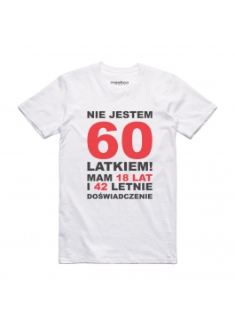 Koszulka męska "Nie jestem 60-latkiem"